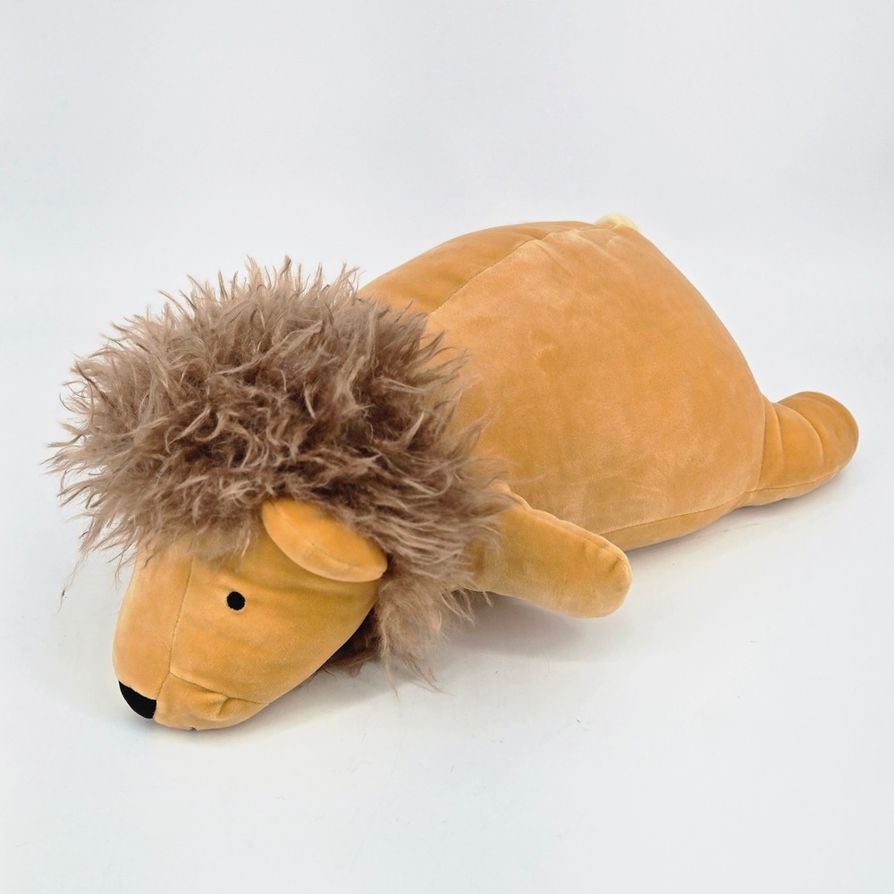 Target Pillowfort Weighted Plush Lion Parent Throw Pillow Stuffed Animal Toy EUC
